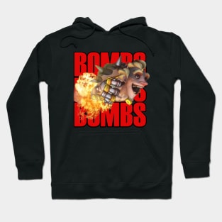 junkrat rocket with bombs bombs bombs Hoodie